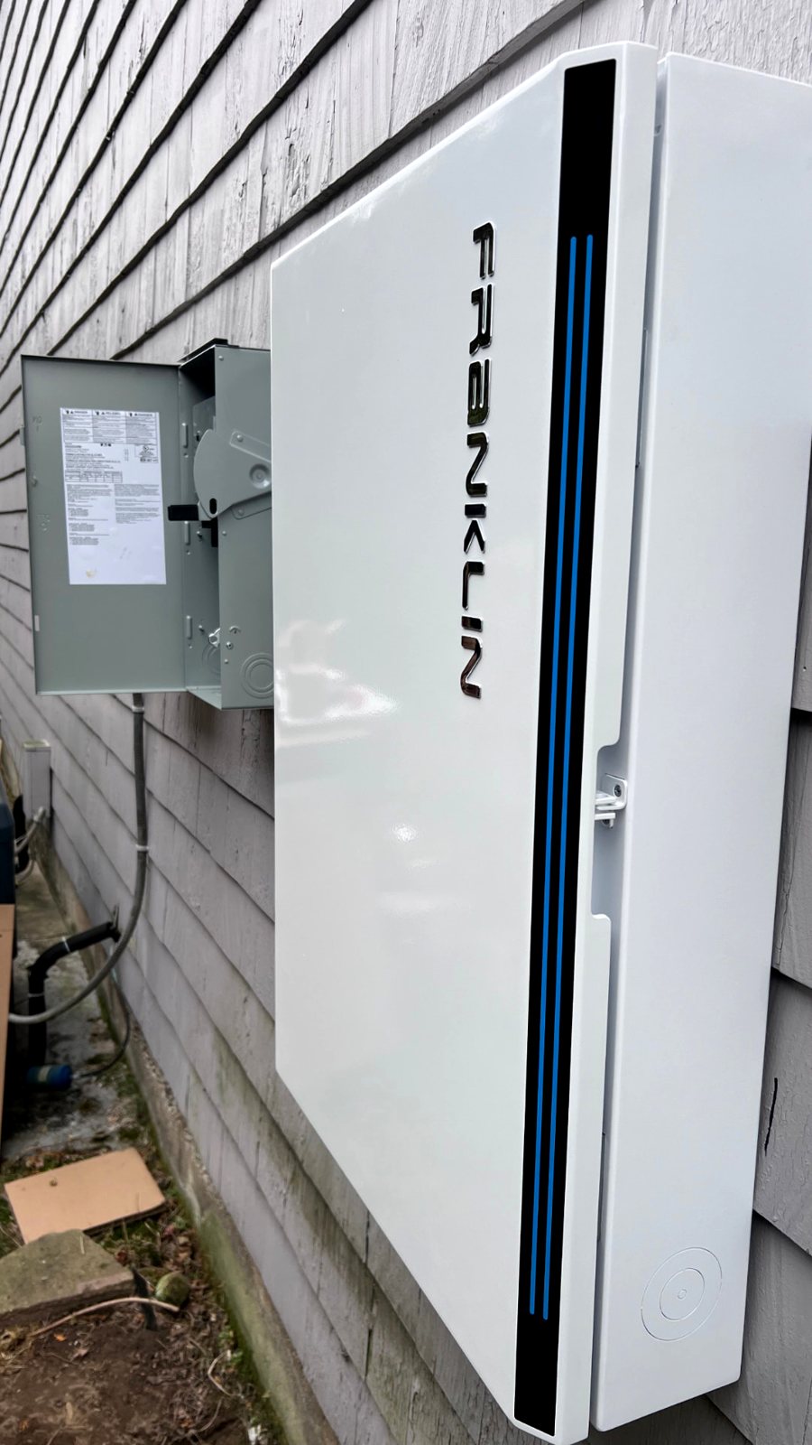 Franklin home battery installed next to the disconnect